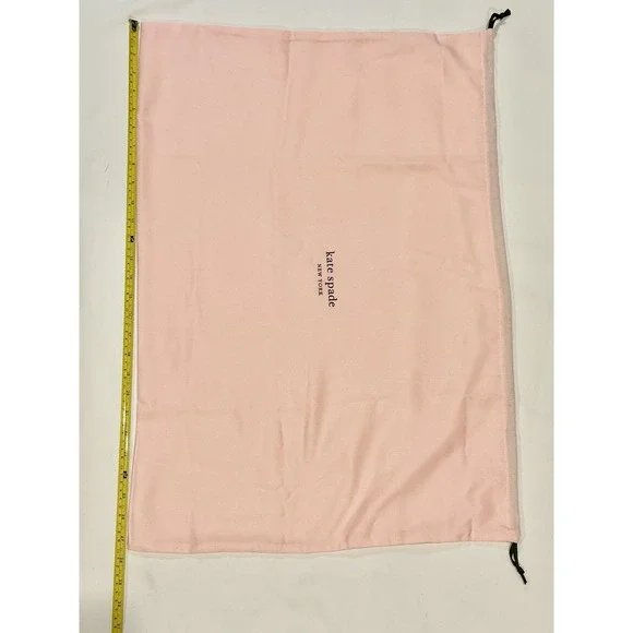 Kate Spade Pink Dust Bag for purse Large 27.5" x 19" Dark Green Drawstring - Picture 2 of 3